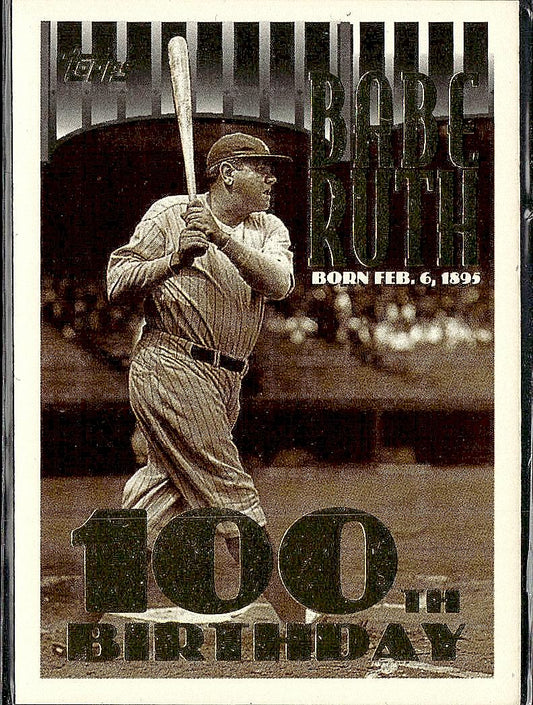 1995 Topps #3b Babe Ruth