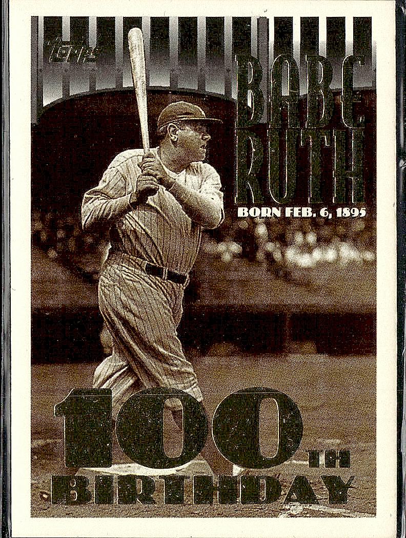 1995 Topps #3b Babe Ruth