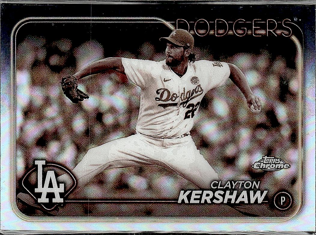 2024 Topps Chrome #110 Clayton Kershaw Sepia Refractors