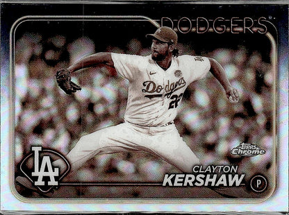 2024 Topps Chrome #110 Clayton Kershaw Sepia Refractors