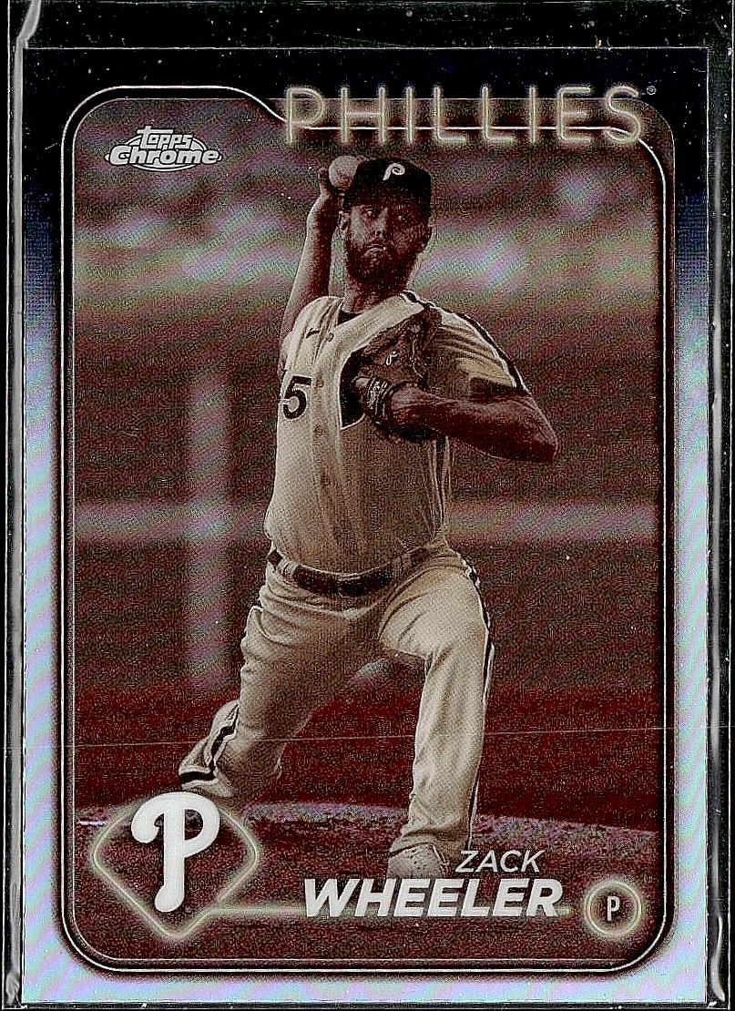 2024 Topps Chrome #25 Zack Wheeler Sepia Refractors