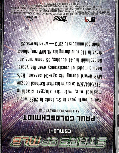 2024 Topps #CSMLB-1 Paul Goldschmidt Stars of MLB Chrome