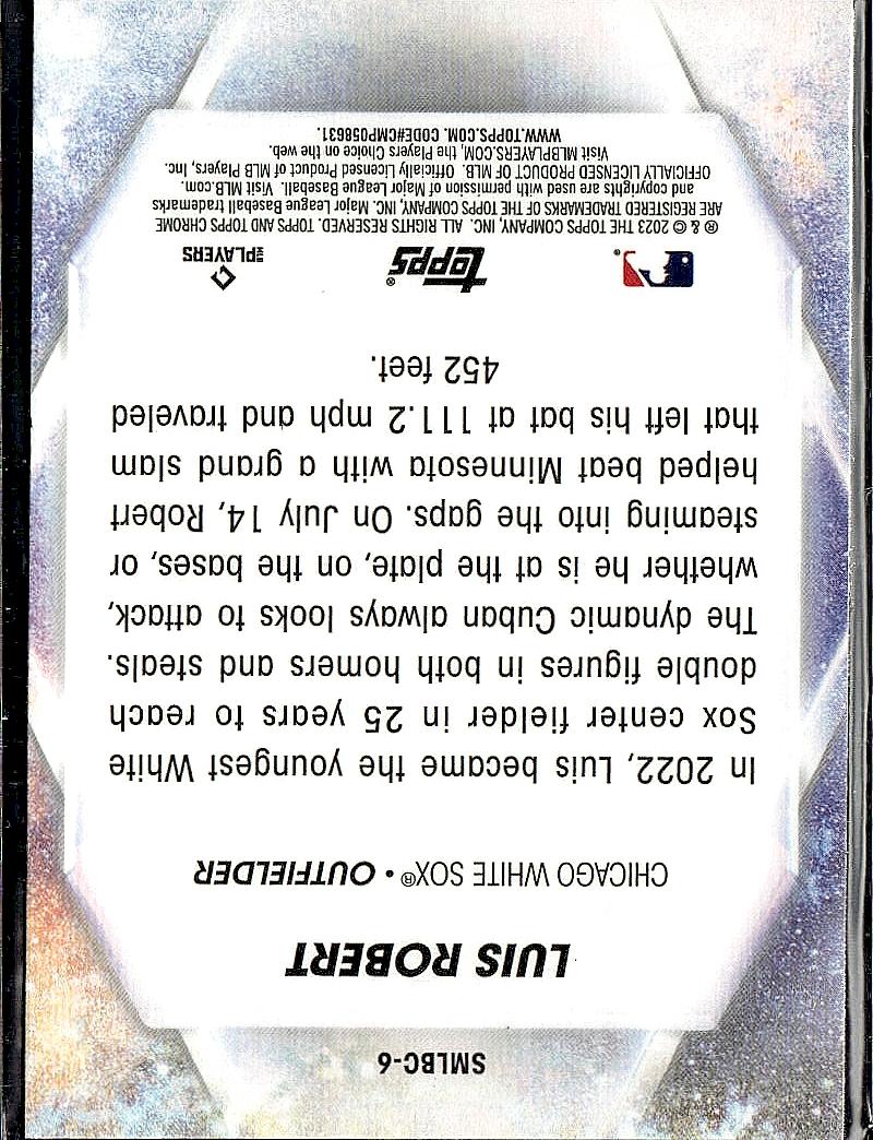 2023 Topps #SMLB-6 Luis Robert Stars of MLB