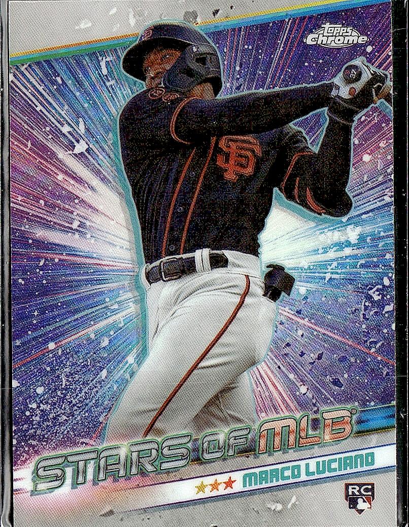 2024 Topps #CSMLB-30 Marco Luciano Stars of MLB Chrome Black Refractors #/25