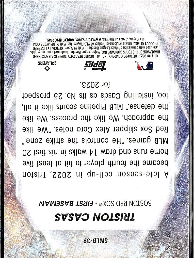 2023 Topps #SMLBC-39 Triston Casas Stars of MLB Chrome