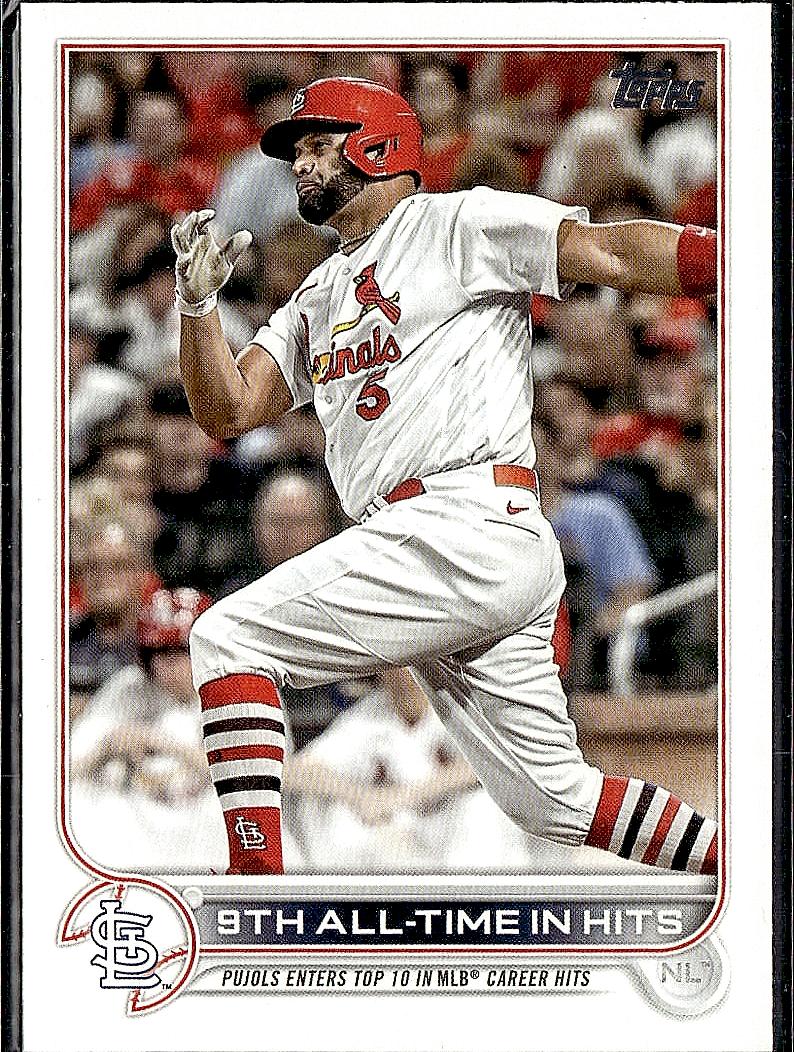 2022 Topps Update #US313 9th All-Time In Hits (Albert Pujols)