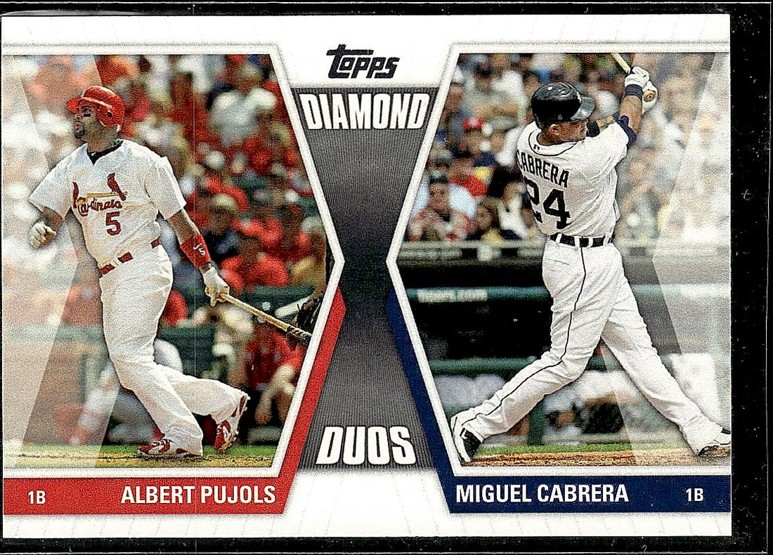 2011 Topps #DD-PC Albert Pujols / Miguel Cabrera Diamond Duos (Series 1)