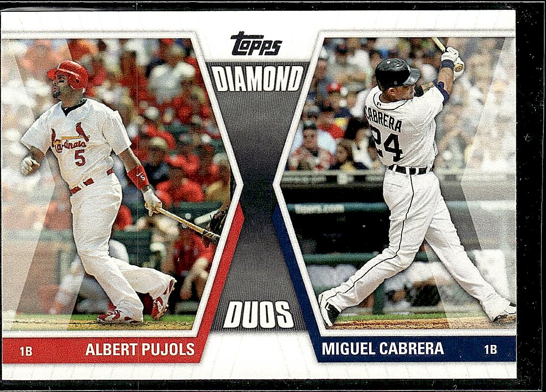 2011 Topps #DD-PC Albert Pujols / Miguel Cabrera Diamond Duos (Series 1)