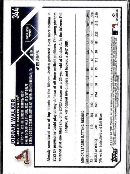 2023 Topps #344 Jordan Walker