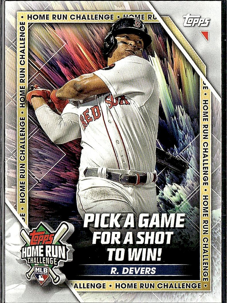 2023 Topps #HRC-5 Rafael Devers Home Run Challenge (Series One)