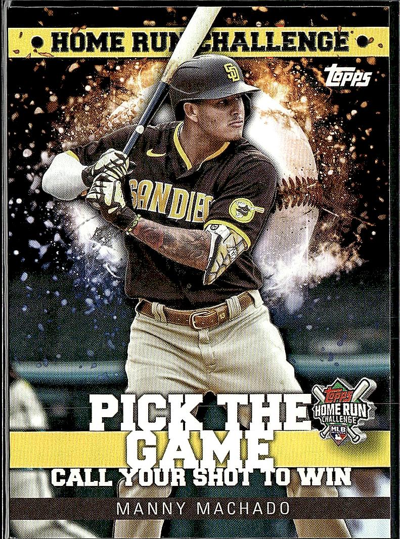 2022 Topps #HRC-20 Manny Machado Home Run Challenge Code Cards (Series One)