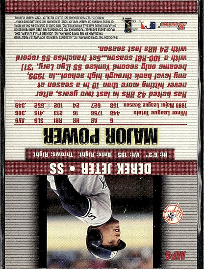 2000 Bowman #MP9 Derek Jeter Major Power