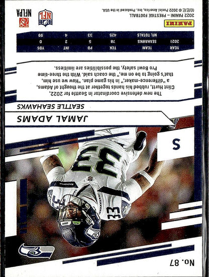 2022 Panini Prestige #87 Jamal Adams