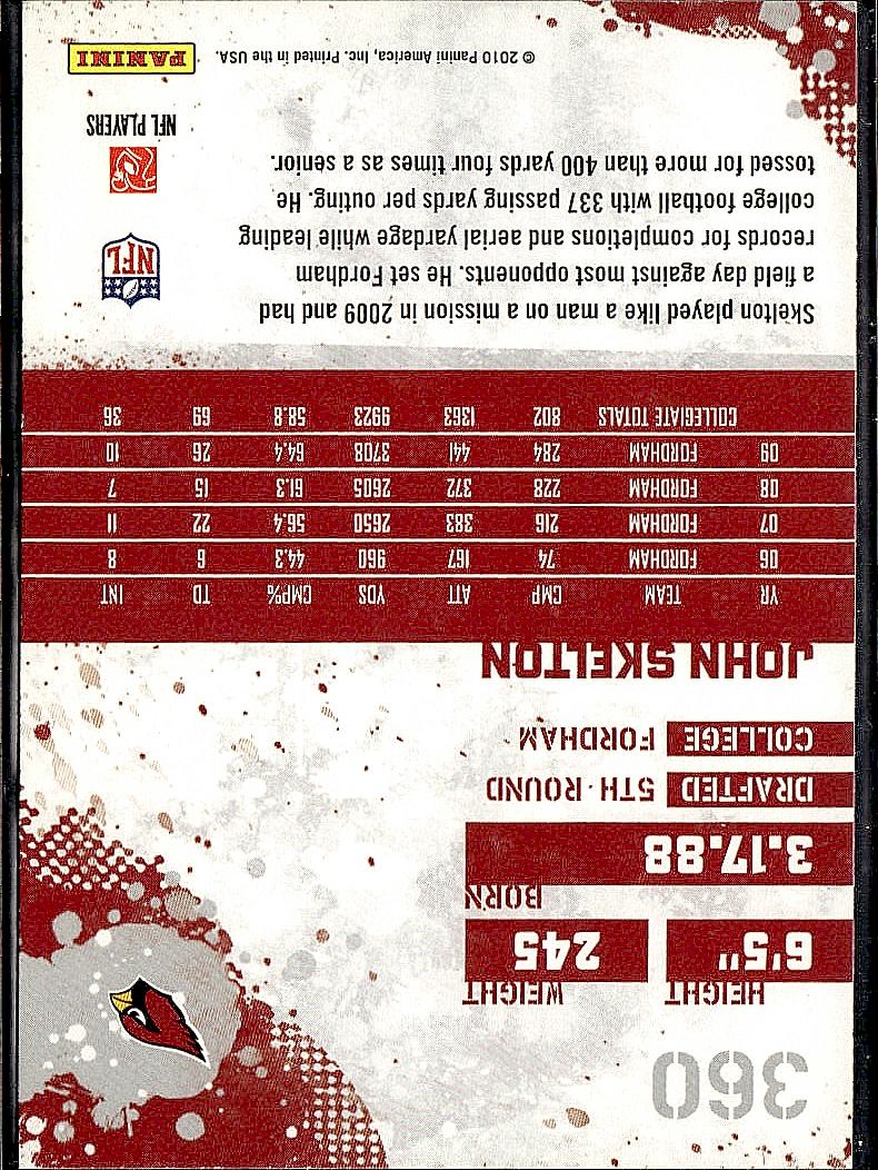 2010 Score #360 John Skelton