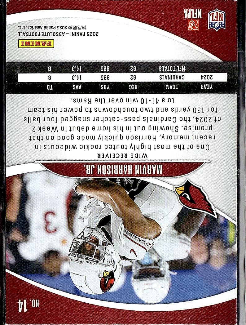 2025 Panini Absolute #14 Marvin Harrison Jr. Retail