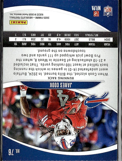 2025 Panini Absolute #76 James Cook Retail