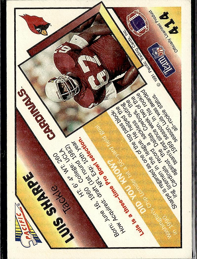 1991 Pacific #414 Luis Sharpe
