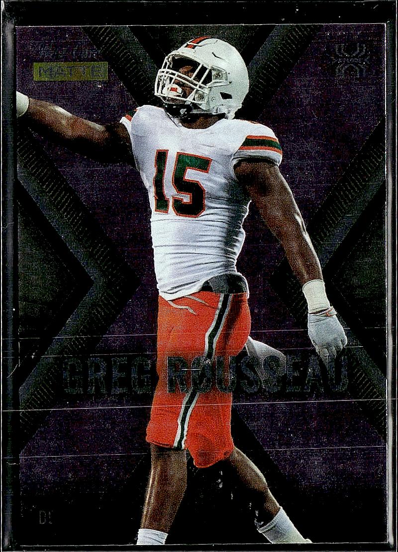 2021 Wild Card Matte White #MXP13 Greg Rousseau X-Plode Purple