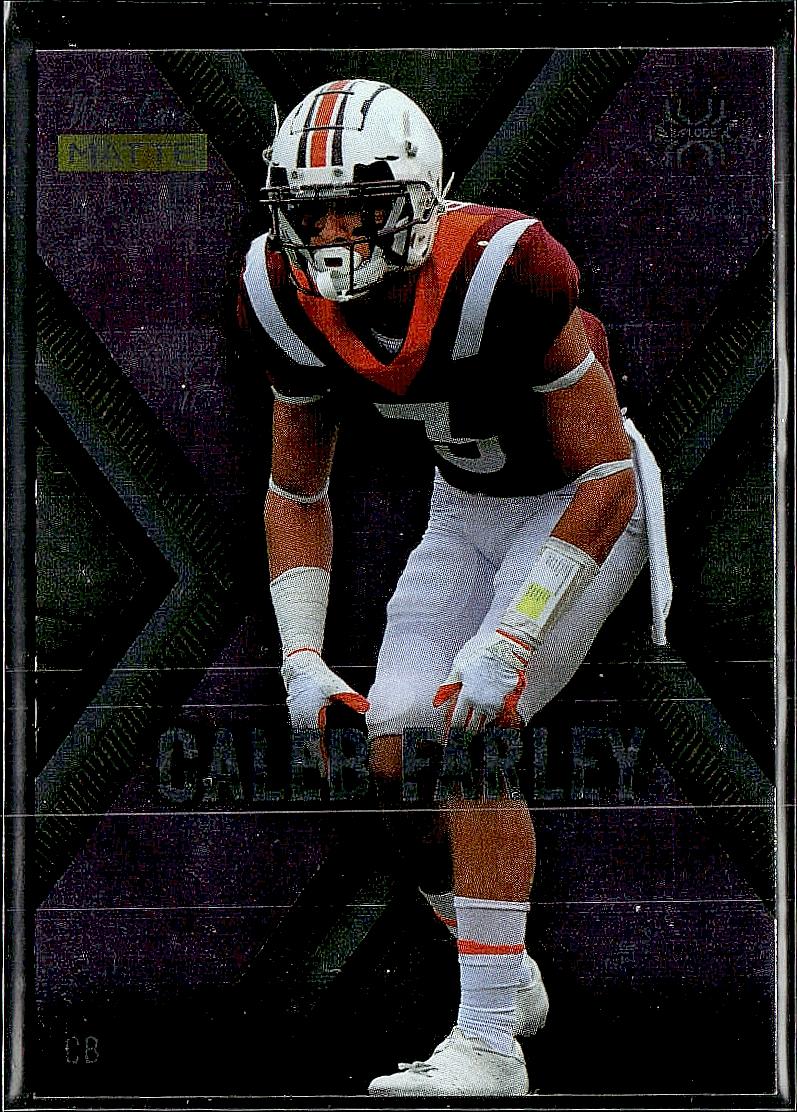 2021 Wild Card Matte White #MXP10 Caleb Farley X-Plode Purple