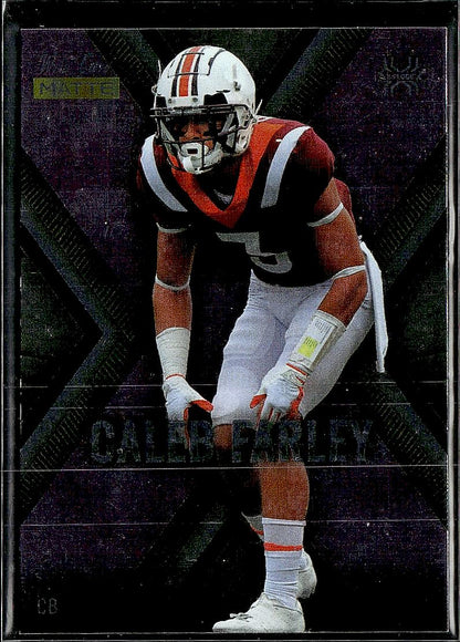 2021 Wild Card Matte White #MXP10 Caleb Farley X-Plode Purple