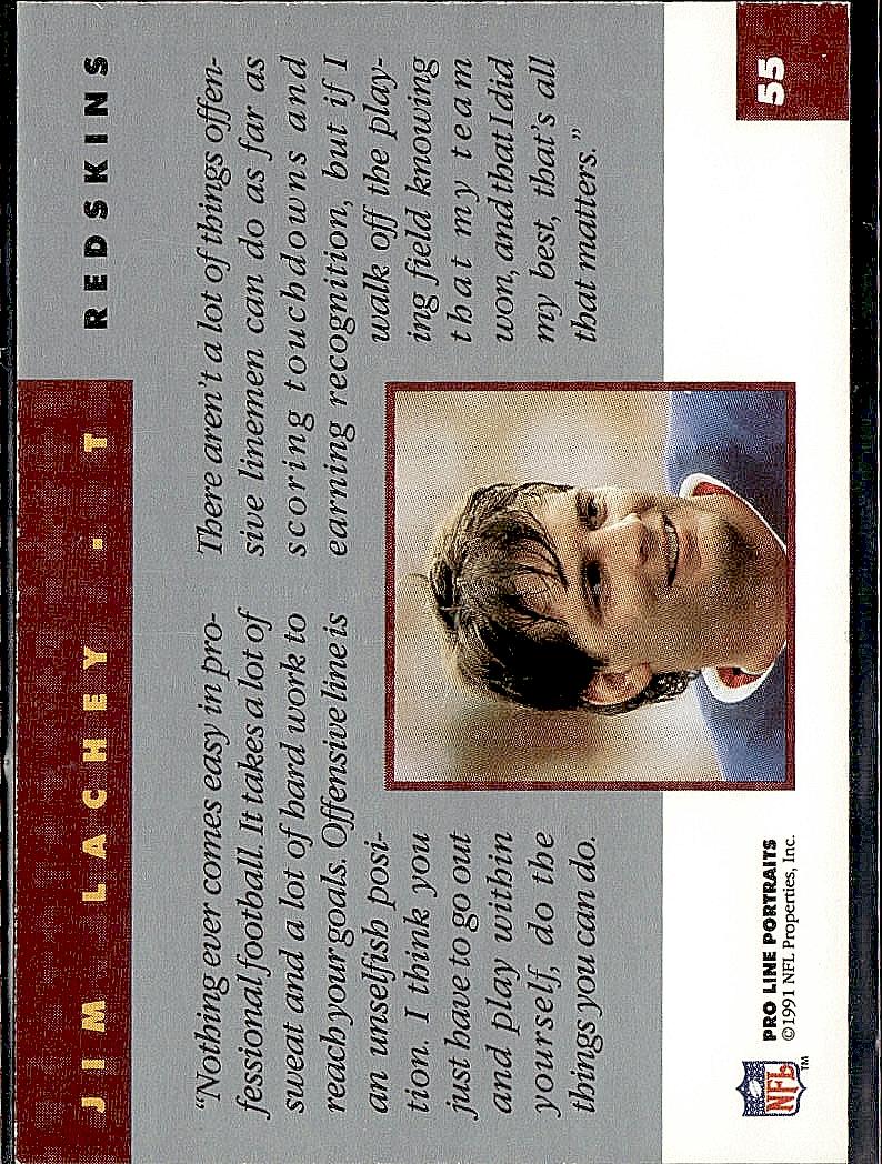 1991 Pro Line Portraits #55 Jim Lachey