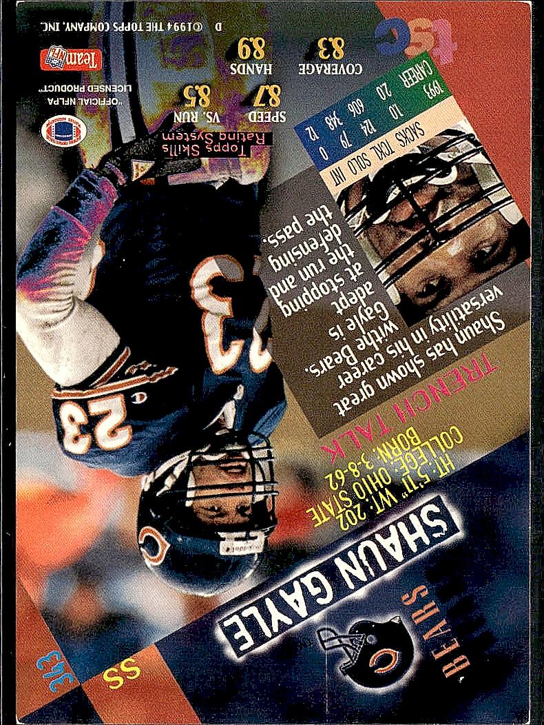 1994 Stadium Club #343 Shaun Gayle First Day Issue