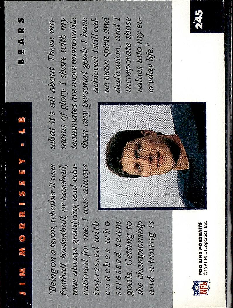 1991 Pro Line Portraits #245 Jim Morrissey