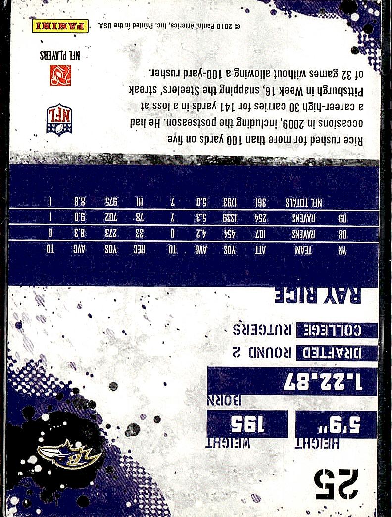 2010 Score #25 Ray Rice
