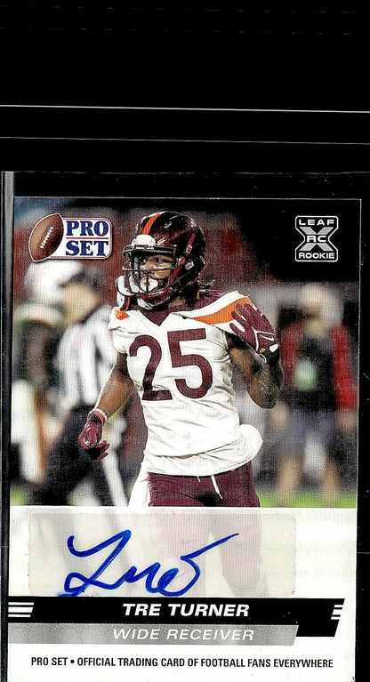 2022 Pro Set Draft #PSA-TT1 Tre Turner Autographs