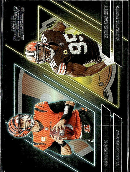 2022 Panini Contenders #CS-BG Joe Burrow / Myles Garrett Contenders Series