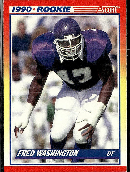1990 Score #625 Fred Washington