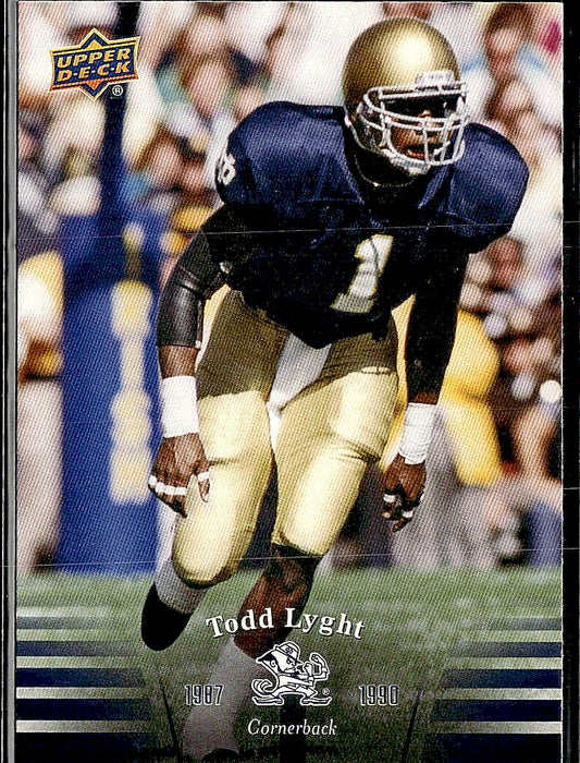 2013 Upper Deck University of Notre Dame #53 Todd Lyght