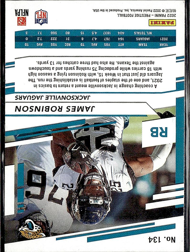 2022 Panini Prestige #134 James Robinson