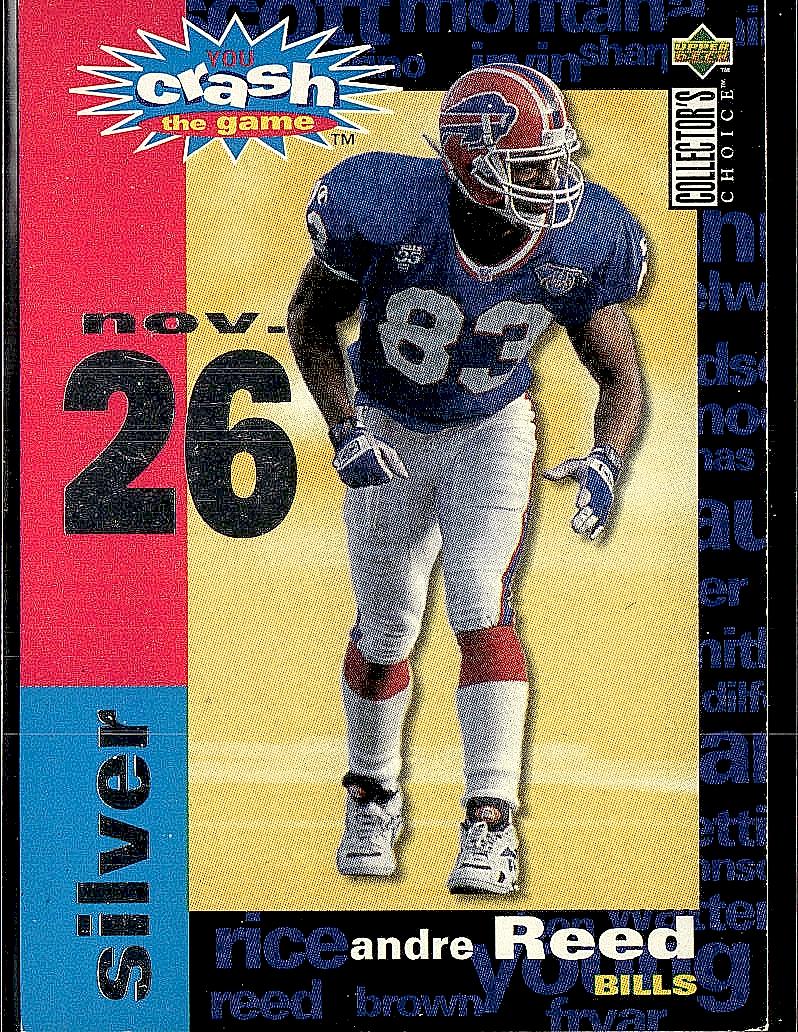1995 Collector's Choice #C24 Andre Reed You Crash the Game Gold Game Date