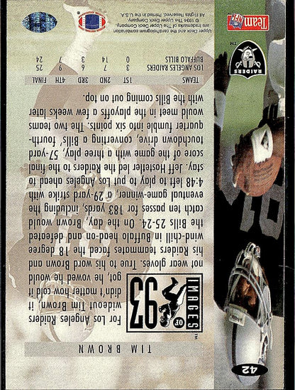 1994 Collector's Choice #42 Tim Brown