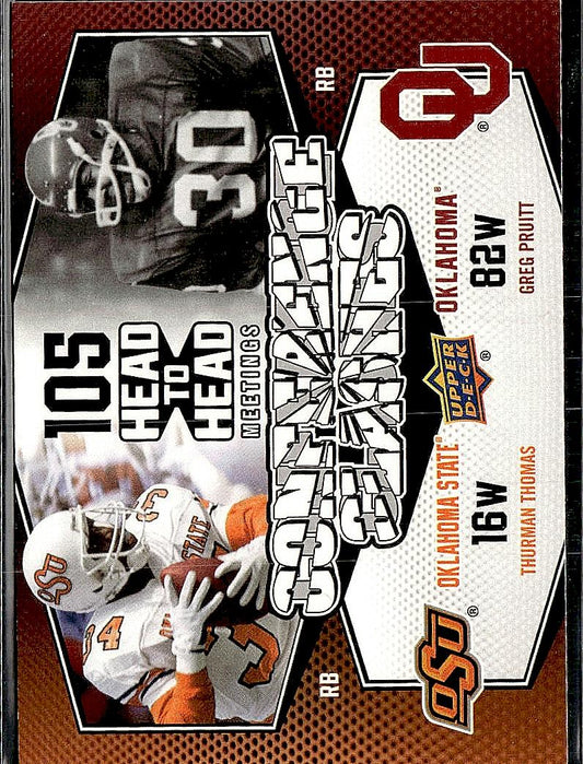 2011 Upper Deck #CC-3 Thurman Thomas / Greg Pruitt Conference Clashes