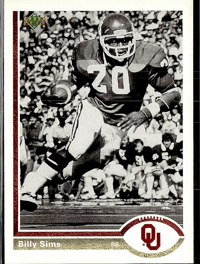 2011 Upper Deck #20A-39 Billy Sims 20th Anniversary