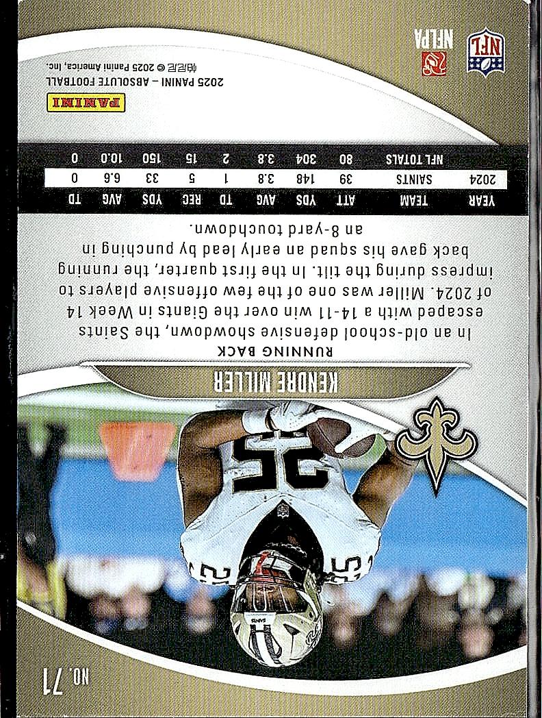 2025 Panini Absolute #71 Kendre Miller Retail