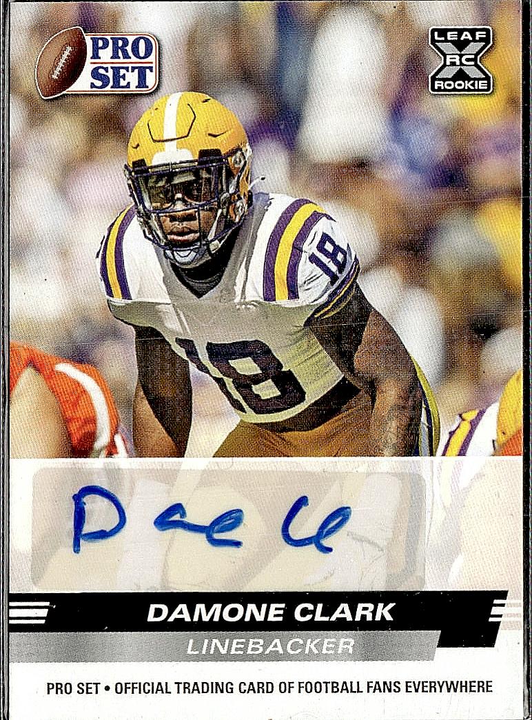 2022 Pro Set Draft #PSA-DC1 Damone Clark Autographs