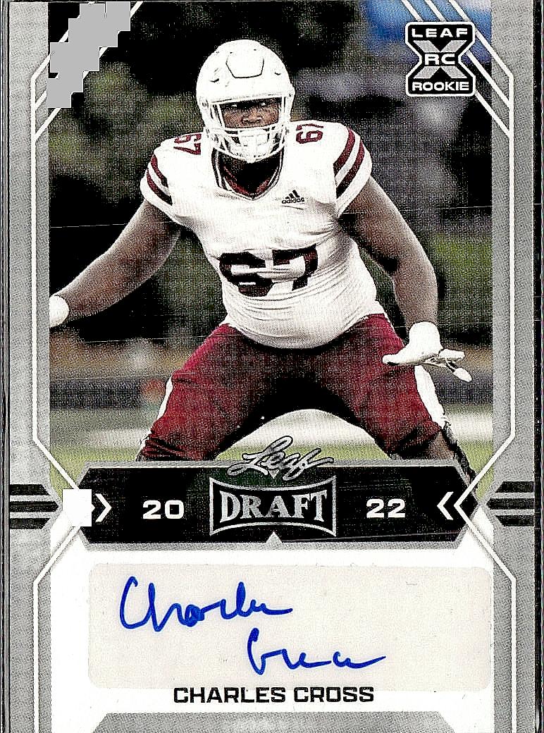 2022 Leaf Draft #BA-CC1 Charles Cross Autographs