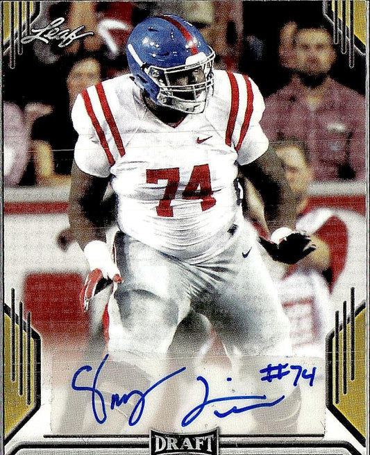 2019 Leaf Draft #BA-GL1 Greg Little Autographs Gold