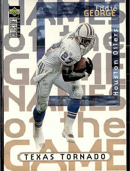 1997 Collector's Choice #5 Eddie George Names of the Game 5X7