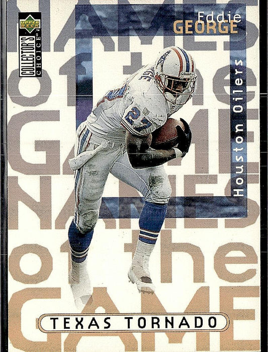 1997 Collector's Choice #5 Eddie George Names of the Game 5X7
