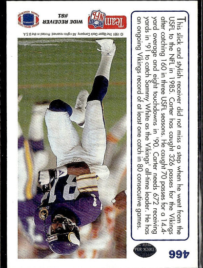 1991 Upper Deck #466 Anthony Carter