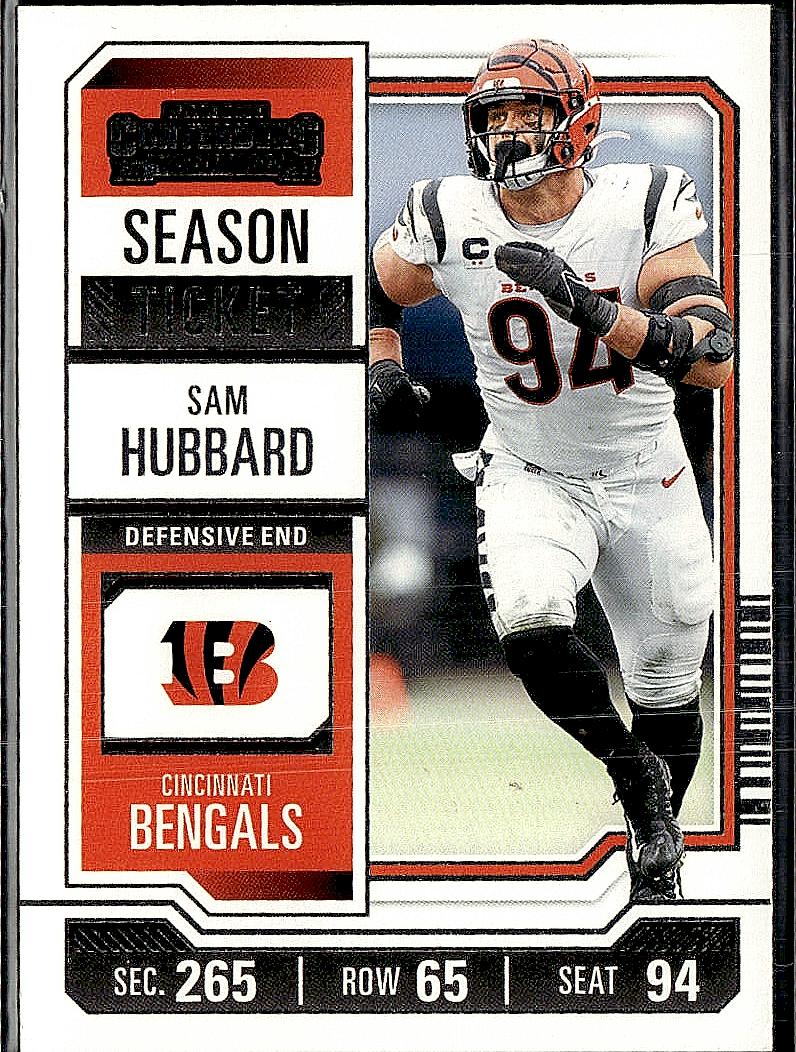 2023 Panini Contenders #23 Sam Hubbard Season Ticket Retail