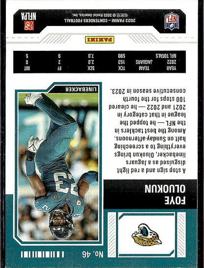 2023 Panini Contenders #46 Foye Oluokun Season Ticket Retail