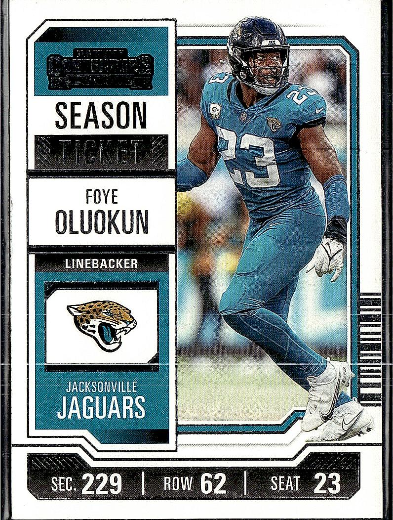 2023 Panini Contenders #46 Foye Oluokun Season Ticket Retail