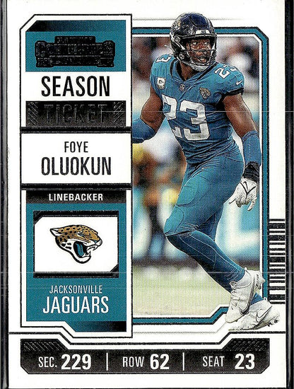 2023 Panini Contenders #46 Foye Oluokun Season Ticket Retail