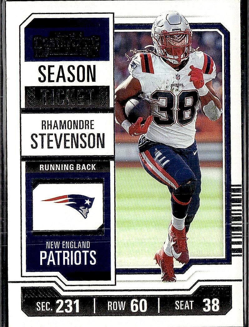 2023 Panini Contenders #71 Rhamondre Stevenson