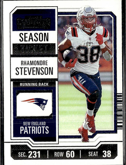 2023 Panini Contenders #71 Rhamondre Stevenson